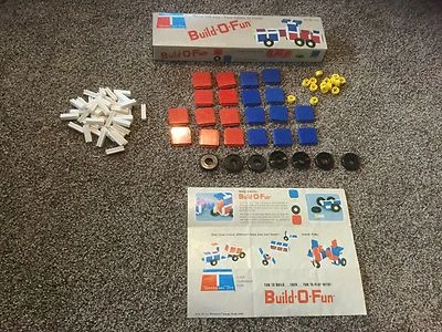 pre Owned Vintage 1965 Tupperware Build O Fun Building System.  W/Instructions. - Image 1 of 4