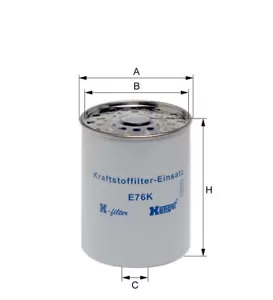 Kraftstofffilter HENGST FILTER E76KD42 für CITROËN DAF FORD FSO JEEP LANCIA LDV - Bild 1 von 1
