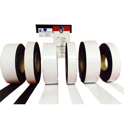 Eisen-/Ferroband Weiß Matt 0,75mm Fotoleiste selbstklebend Borte für Magnete