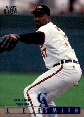 1995 Fleer Ultra #272 Lee Smith California Angels HOF - Image 1 of 2