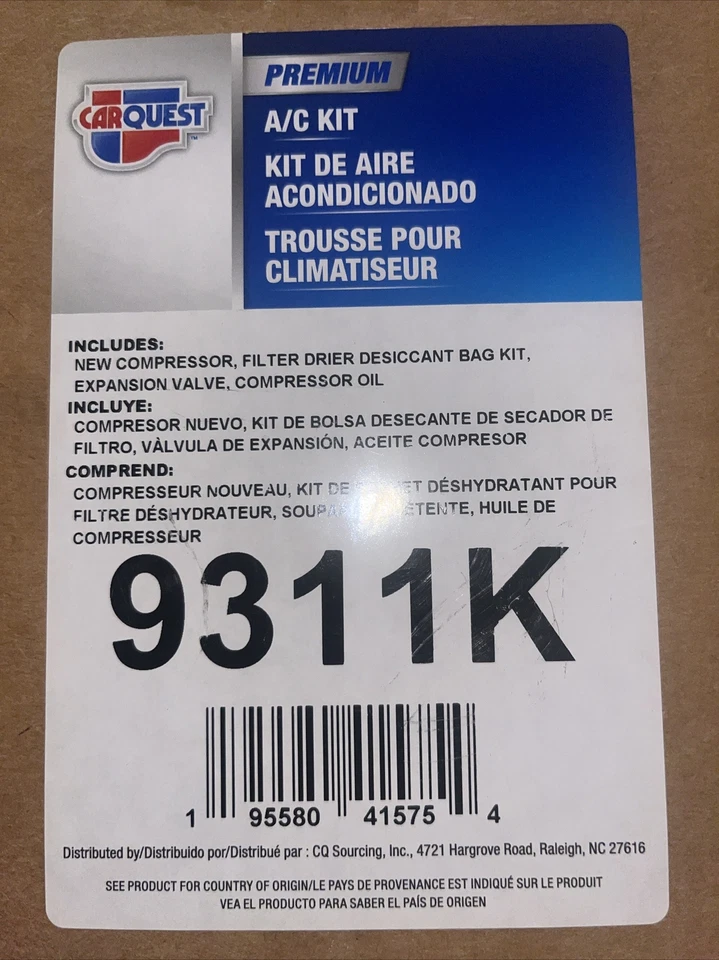 Carquest A/c Kit 9311k - Image 1 of 3