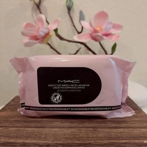 MAC Gently Off Wipes + Micellar Water / Mini MAC 30 Sheets Makeup Remover NEW - Picture 1 of 4