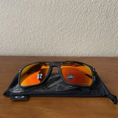 Oakley Sunglasses Holbrook (Asian) Grey Smoke Prizm Ruby OO9244-5656 56-17 Ruby - Image 1 of 4