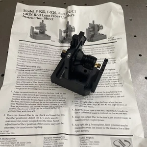 Newport F-925 Grin Rod Lens Fiber Coupler for Bare Fibers (NEW) - Picture 1 of 9