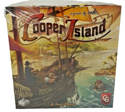 CAPSTONE GAMES A game by ode Cooper Island - Brettspiel/Tabletop -Englisch -Neu OVP 2.Wahl *