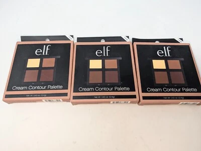 Lot of 3 e.l.f. Studio Cream Contour Palette - 4 Gorgeous Shades 83342 (115) - Image 1 of 4