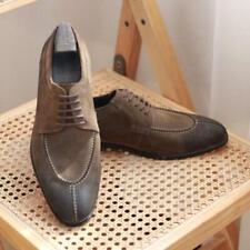 Retro British Men's Suede Leather Lace Up Round Toe Shoes Casual Party Oxfords
