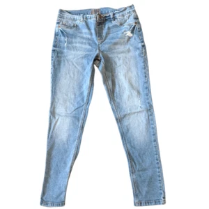 JUSTICE 14 PLUS Distressed Stretchy Mid-Rise Denim Jeggings Jeans - Bild 1 von 9
