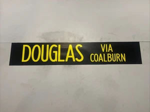 DOUGLAS VIA COALBURN - Hamilton Depot 289 Scottish Bus Blind 36” - Picture 1 of 11