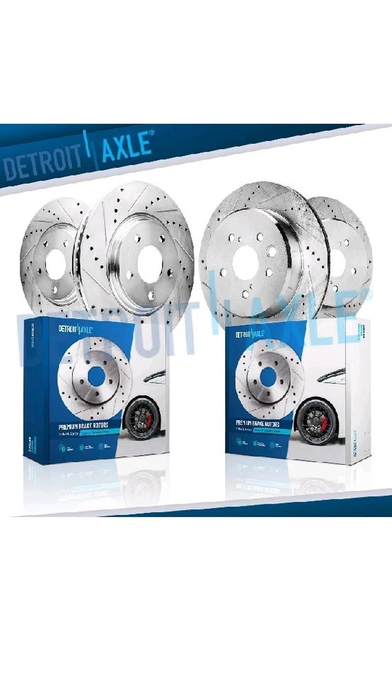 Rotores de freno de disco perforados delanteros traseros para Lexus GS200T GS350 GS450H IS200T RC300. Foto 1 de 4