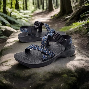 🔥Chaco Z/1 Classic Size 12 M Multicolor Blue Black Great Condition Sandals🔥 - Picture 1 of 7