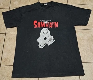 Vintage Danzig Samhain Poker Jack Skeleton T Shirt Large Y2K - Picture 1 of 4