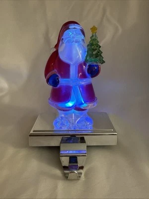 "Soporte para medias Santa de 7,5"" se ilumina y cambia de color parte inferior de terciopelo" Foto 1 de 4