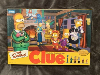 Parker Brothers Clue The Simpsons Classic Detective Game 2nd Edition Complete - Image 1 of 2