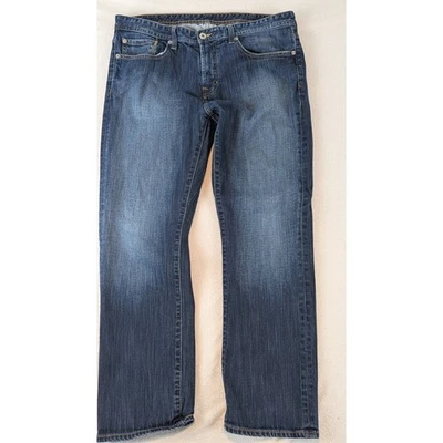 Pantalones de mezclilla para hombre "Cremieux" calce regular pierna recta informales todos los días azul 36x28 Foto 1 de 4