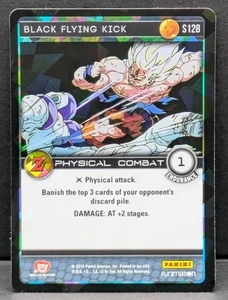 2016 Panini Dragon Ball Z Awakening Black Flying Kick FOIL Prizm #S128 quasi nuovo - Foto 1 di 2