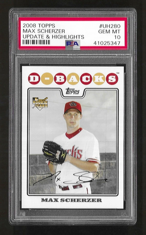 Actualización Topps UH280 2008 Max Scherzer RC Rookie PSA 10 Foto 1 de 1