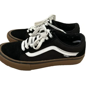 Scarpe da skate Vans Old Skool Pro taglia 7 US 39 EUR nere tela scamosciata basse - Foto 1 di 9