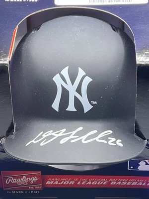 DJ LEMAHIEU NEW YORK YANKEES BECKETT AUTHENTICATED SIGNED MINI HELMET - Image 1 of 2