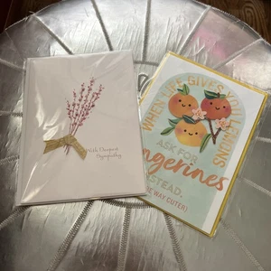 NIP PAPYRUS CARDS SYMPATHY & BLANK ( 2 ) - Picture 1 of 5