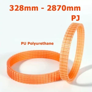 2.4mm Pitch PU Polyurethane 4/5/6 Ribs PJ Belt V Multi Ribbed Belt Drive Belting - Picture 1 of 14