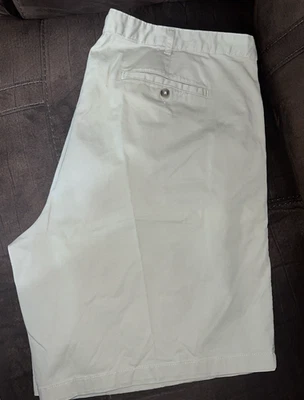 Pantalones Cortos Saddlebred Comfort Flex Para Hombre Grandes y Altos Plisados Frontales 48W Beige Foto 1 de 4