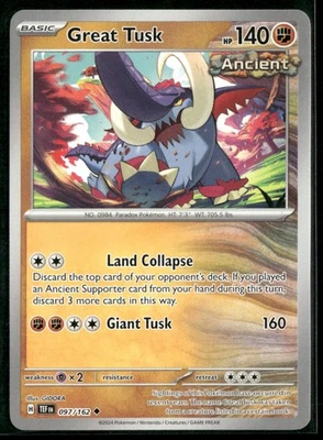 SV05: Temporal Forces #097/162 Great Tusk - Image 1 of 2