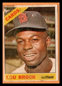 Venezolano Topps 1966 Lou Brock #125 Cardenales de San Luis Ptd Venezuela - Imagen 1 de 2