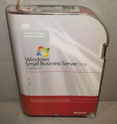 Microsoft Windows Small Business Server 2008 Premium, 5 CAL, T75-02411 Foto 1 de 4