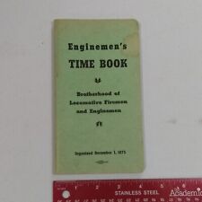 Enginemen's Time Book 1955 1956 collectible vintage