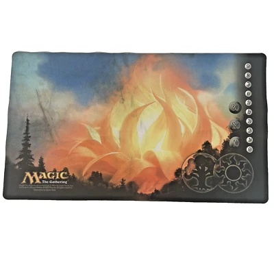Magic The Gathering  Sunpetal Grove With Life Tracking Playmat 24" X 13.5" - Image 1 of 4