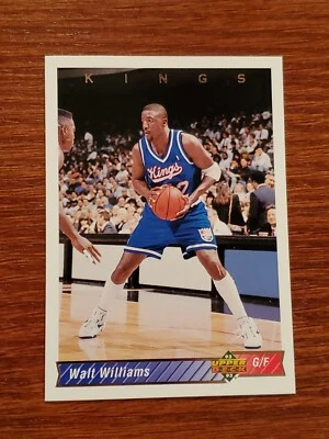 1992 1993 Upper Deck Walt Williams Kings #330 Basketball Card - Image 1 of 2