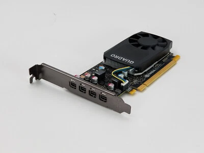DELL NVIDIA Quadro P620 2GB GDDR5 Graphics Card High Profile Bracket 4x DPort. - Image 1 of 4