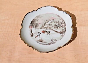 Plato de pared decorativo Currier & Ives, The Homestead in Winter, 7" ¡ENVÍO GRATUITO! - Imagen 1 de 3