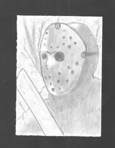 Carta da disegno a matita Venerdì 13 Jason Voorhess - Foto 1 di 2