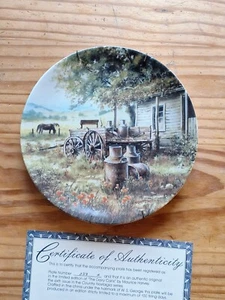 W.S. George Plate-6 The Dairy Cans By Maurice Harvey Country Nostalgia COA - Picture 1 of 5
