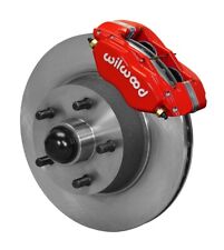 WILWOOD DISC BRAKE KIT,FRONT,70-74 FORD,MERCURY,11.30" ROTORS,LINES,PADS,RED