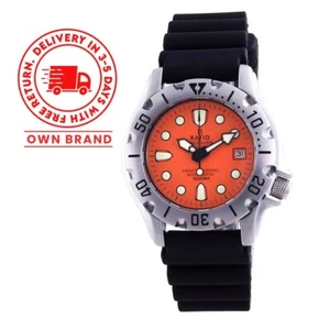 Ratio FreeDiver Orange Dial WR 500M Sapphire Automatic 32BJ202A-ORG Men's Watch - Picture 1 of 8