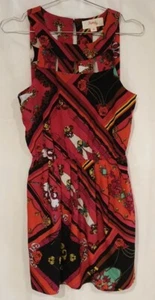 π Kenji - Size 6 Graphic Vibrant Print Dress With Cut Out Detail - As New π - Picture 1 of 12