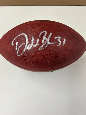 Donald Brown Colts - Autographed Full Size Wilson Game Issued football With COA - Image 1 of 4