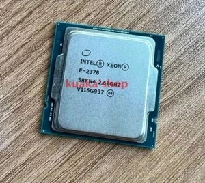 Intel Xeon E-2378 LGA1200 2.6GHz 8C/16T CPU Support Supemirco X12STL-F C252 - Picture 1 of 2