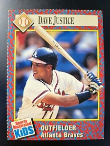 Tarjeta de Dave Justice 1993 Sports Illustrated Si for Kids #259 - Imagen 1 de 2