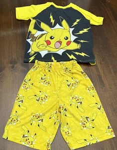 Pokemon Pajamas Pikachu Short Sleeve Sleep Shirt And Shorts Set - Picture 1 of 3