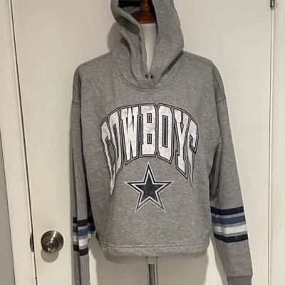 Sudadera con capucha para mujer '47 gris jaspeado Dallas Cowboys - talla L - NUEVA con etiquetas Foto 1 de 4