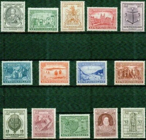 NEWFOUNDLAND -1933 – SUPERB AND SCARCE SIR HUMPHREY GILBERT CPL. SET-VF** - Picture 1 of 1