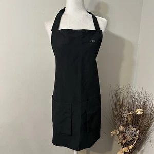 Vtg Delta Airlines Collection Women Classic Apron Black Initials Embroidered USA - Picture 1 of 9