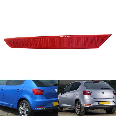 For Seat Ibiza IV Hatchback 5 Door 12-17 Rear Bumper Reflector Light Cover Left - Image 1 of 4