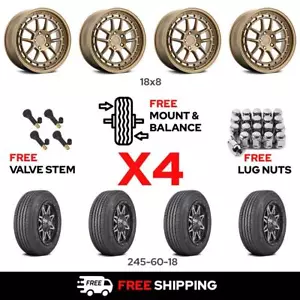 18" MKW OFFROAD M208 w/ 245/60R18 Wheel & Tire for 2020-2022 Kia Telluride - Picture 1 of 8