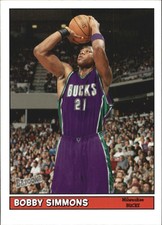 2005-06 Topps Bazooka Milwaukee Bucks Basketball Card #41 Bobby Simmons