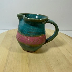 Always Azul Keramik Krug Türkis Rosa 80’s Inspiriert Rustikal Southwestern - Bild 1 von 8